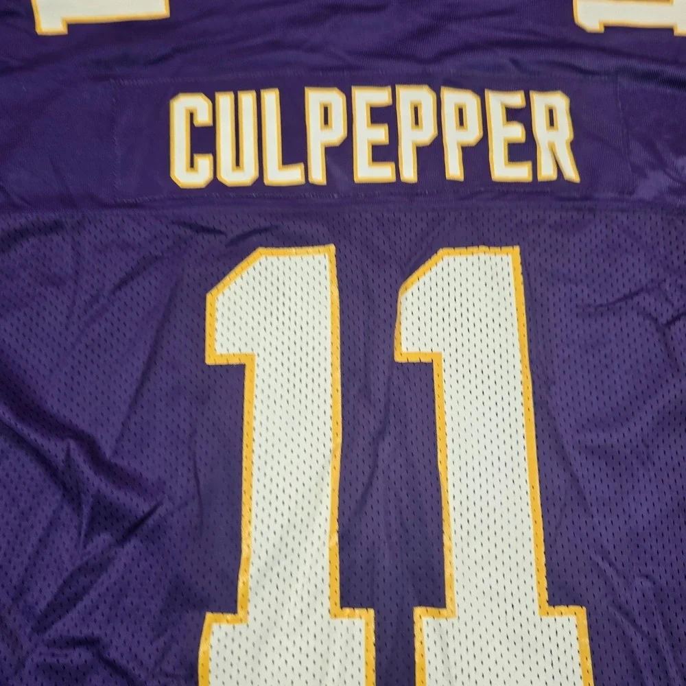 Vintage Daunte‎ Culpepper Minnesota Vikings Jersey Mens 2XL Purple NFL Nike Y2K